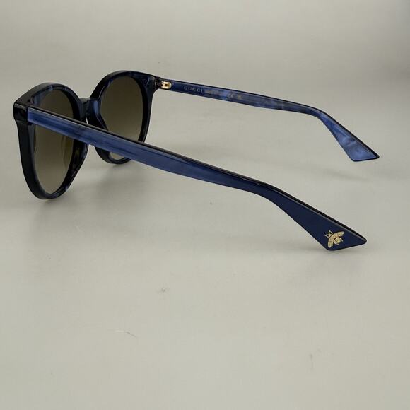 Gucci Sunglasses mod. GG0091S 005 Blue Pearl Tortoise Round Made In Italy main image 10